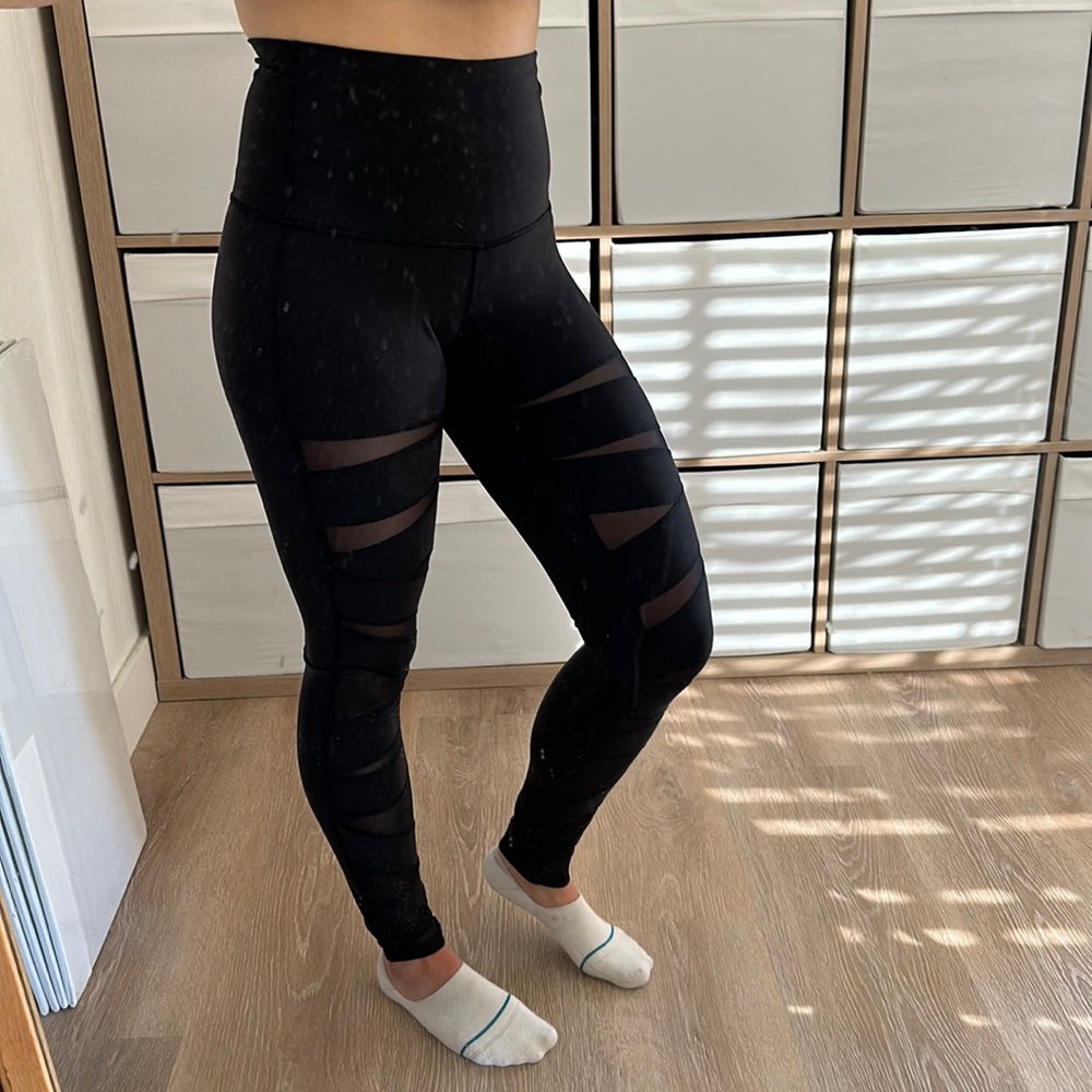Lululemon Wunder Under Hi-Rise Tech Mesh Size 4 EUC - Picture 6 of 10